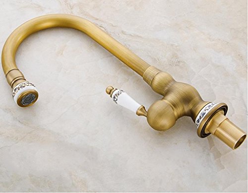 Rubinetto WTL Rame Bronzo Lavabo Leader Antico