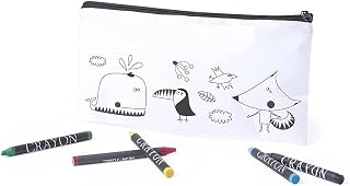 25 Estuches para colorear con 5 ceras de colores, Regalos infantiles para cumpleaños de niños o niñas, detalles para a los peques en bodas, comuniones, colegios etc (25)