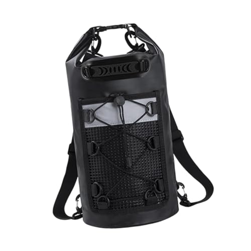 Colaxi Dry Bag Storage Bag with Handle Large Capacity Comfortable Backpack Sturdy for Camping Travel Fishing Rafting Beach, Black