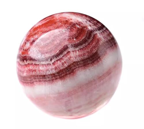 Boule en jaspe rouge 45mm pour feng shui et decoration interieure