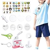 Apprentissage de conception personnalisée : le kit Pin Maker Machine permet la création imaginative de badges et de pendentifs, aidant les utilisateurs à affiner leurs capacités motrices et à développer leurs capacités artistiques, offrant un moyen attrayant de combiner éducation et créativité lors d'activités de groupe ou de projets d'artisanat individuels à la maison ou à l'école.