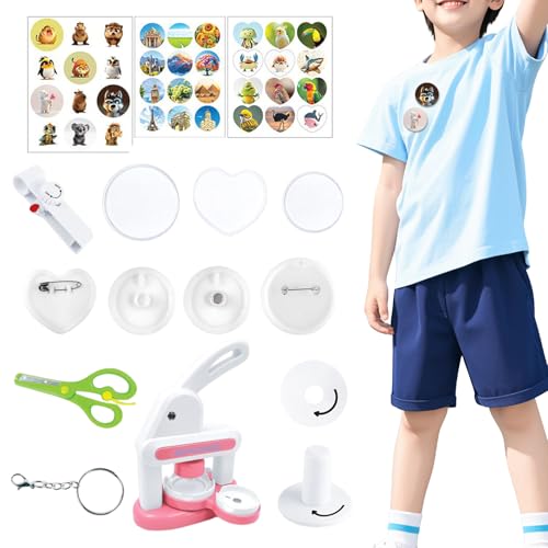 Machine à boutons contre l'ennui des enfants grâce au créateur de badges