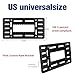 OKLPF No-Drill Front License Plate Mounting Kit - Universal License Plate Bracket Holder for Cars, Trucks & SUVs with Stainless Steel Hardware & Anti-Theft Screws