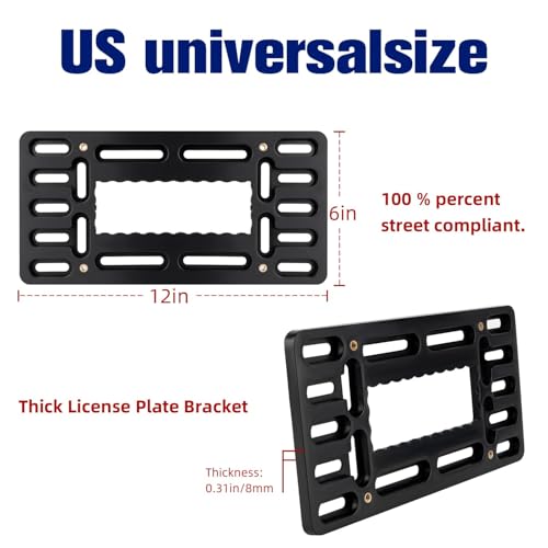Soporte universal para matrícula OKLPF con ajuste resistente a vibraciones 4