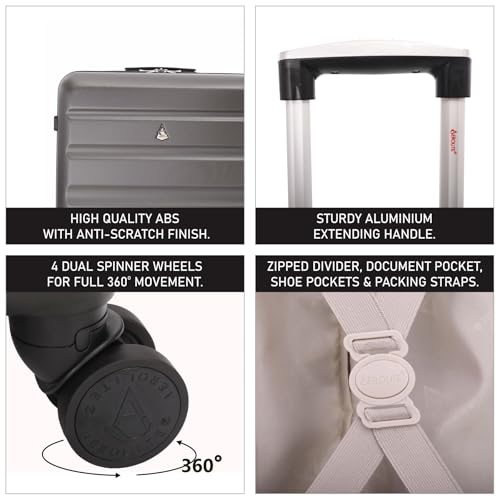 Aerolite Large Lightweight ABS Hard Shell Travel Hold Check in Luggage Spinner Suitcase with 4 Wheels, 29" - Image 2