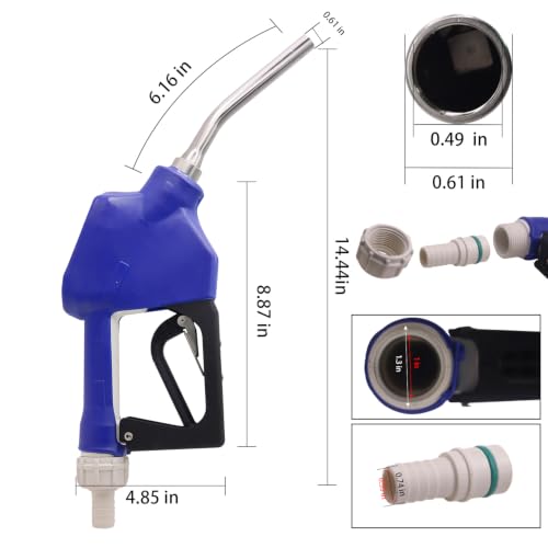 Image of DEF /Antifreeze Automatic Nozzle 3 /4 inchInch Inlet,Body in Acetal,with Stainless Steel 1 /2 inch(15mm) Spout and Max Flow Rate 12 GPM (DEF TRANSFER NOZZLE)