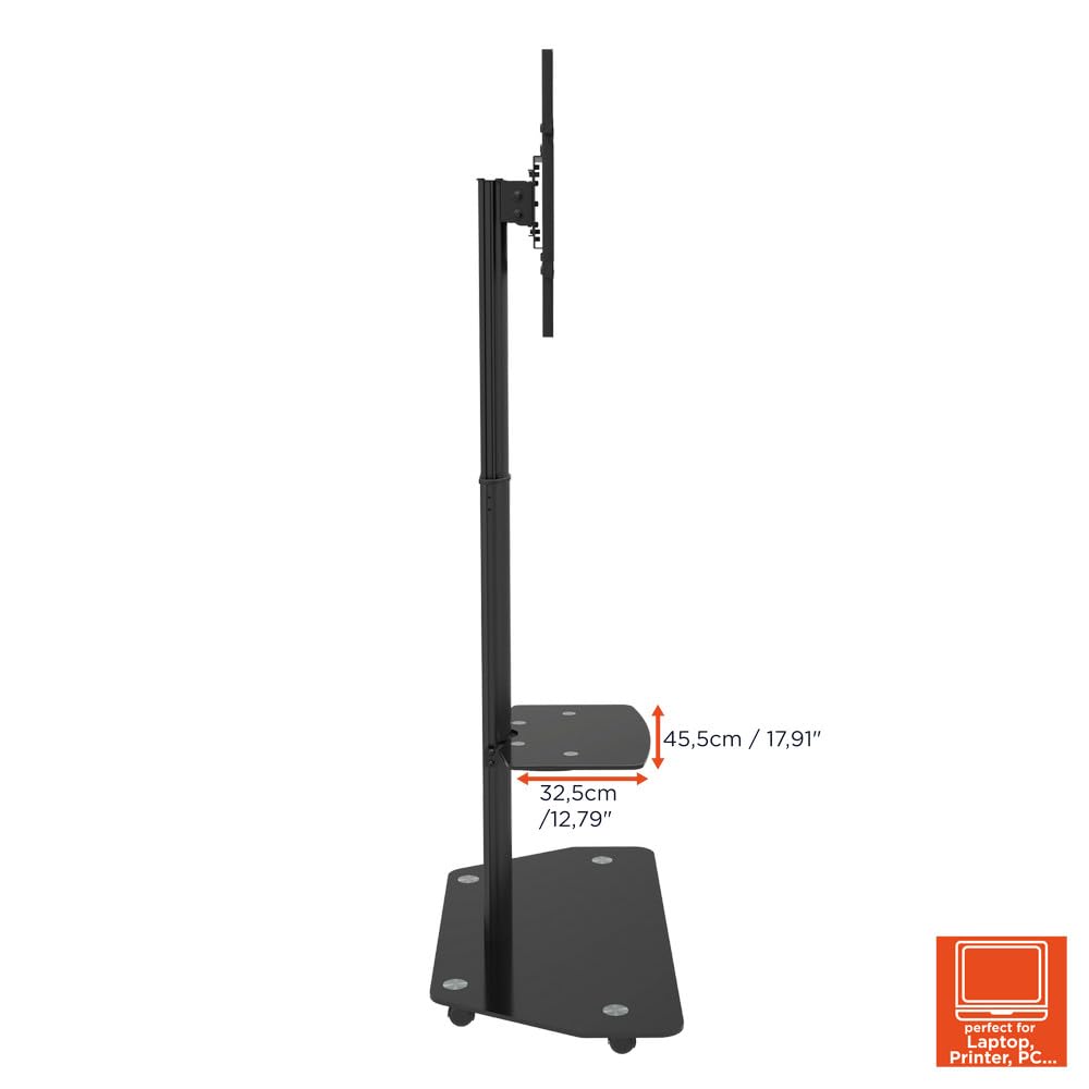 celexon Pro Displayständer/Rollwagen Portrait | 32-70" | verstellbar 64cm