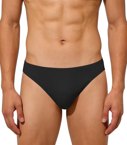 SPOFOR Full-Seat Dance Belt for Men - Bulge Hiding Brief for Ballet and Cosplay Black
