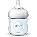 Philips AVENT Natural Baby Bottle, SCF010/39, Blue, 4 Ounce (Pack of 3)