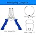 Foxmox Miter Spring Clamps for Woodworking - 14 Professional Miter Spring Clamps Kit Woodworking Tools and Accessories for Wood Trim, Molding and Composite Beveled Joints