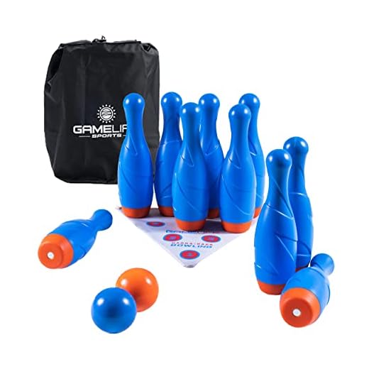GAMELIFE SPORTS MagnaRack Bowling, Includes 10 Magnetic Bowling Pins, 2 Balls, Bowling Mat, Carry Bag, Great Toy Gift, Early Education, Indoor & Outdoor Games, Toddler, Child, Boys & Girls 6 and up