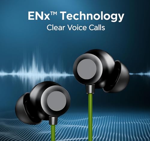Image of Original for OnePlus Wireless Neckband Z2 ANC - Precision ANC Tuning, Upgraded Bass Signature, Clear Voice Isolation & Quick Type-C Charging (Green)