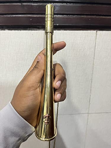 Hunting Bugle Horn, with Brass chain, Hunting Helper for Hunters BY A.B.INSTRUMENT CO.