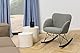 AC Design Furniture Rico Couchtisch in Beige Travertine Optik 2er Set, Platzsparende Ovale Beistelltische fürs Wohnzimmer, Moderne Satztische, B: 48 x H: 40 x T: 33 cm und B: 40 x H: 33x T: 24,5 cm