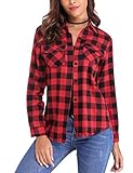 Abbinamento: Camicia button down da donna perfetta per abbinare pantaloncini o jeans, leggings. Puoi fare un nodo sul davanti, che ti farà sembrare più sexy, carino. Questo top può anche essere un cardigan, leggero e ampio, adatto alla maggior parte delle figure.