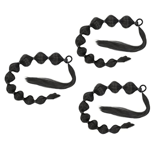 Queue de cheval bulles FRCOLOR pour soirées et cosplay | Coiffure festive 3 pièces