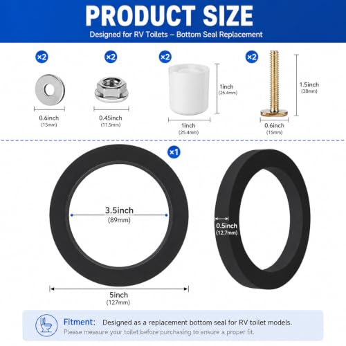 Image of RV Toilet Base Seal Kit 385311652 for Dometic 300 310 320
