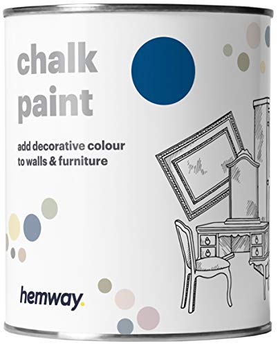 Hemway - Peinture effet craie - finition mate/style vintage - pour murs/meubles - 14 couleurs disponibles - 1 L
