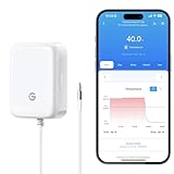 GoveeLife Refrigerator Freezer Thermometer 1 Pack, Bluetooth Temperature Sensor with Alarm, Smart APP Alerts for Fridge/Freezer/Tub(WiFi Gateway Not Included)