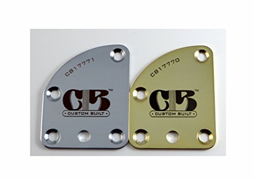 LazrArt"Custom Built" Contour Heel Guitar Neck Plate with Micro Tilt - Choose Color - Custom Engraved