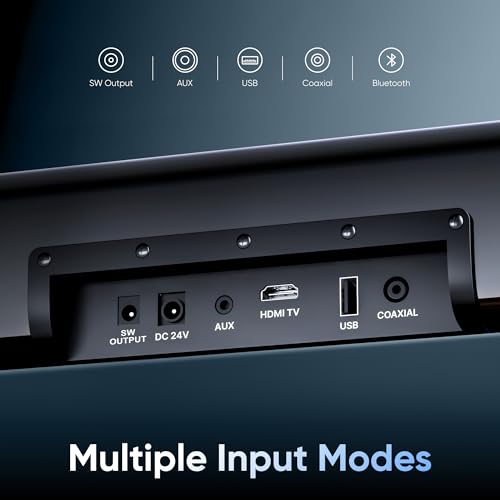Image of Mivi Nex 200 Soundbar [New Launch], 200 Watts, 2.1 Channel System with Sound bar and Subwoofer, Nex PowerStage Audio, Multiple Input Modes, Made in India