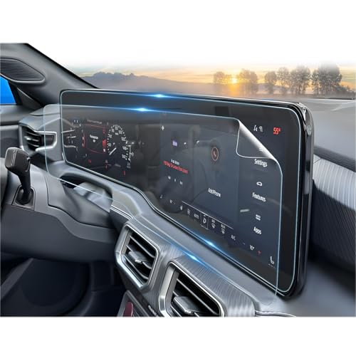 Accessoires Ford Mustang 2024 kit protection écran tactile de bord et compteur digital