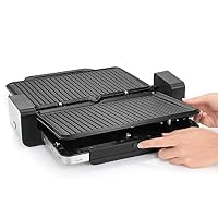 WMF Lono Kontaktgrill 2-in-1, Tischgrill, Plattengriller, Kontaktgrill abnehmbare Platten, spülmaschinenfeste Grillplatten, 2100 W – Ansicht 7