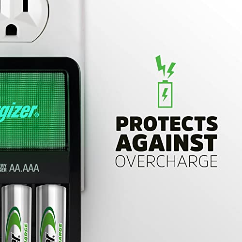 image for Energizer Rechargeable AA and AAA Battery Charger with 4 Rechargeable 