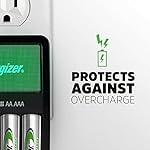 Energizer Rechargeable AA and AAA Battery Charger with 4 Rechargeable AA Batteries, Recharge Value Battery Charger for…