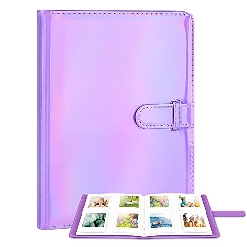 Image of Ablus 256 Pockets Photo Album for Polaroid Snap SnapTouch Zip Mint Cameras Printers, Fujifilm Instax Mini 11 90 9 8+ 8 7S 70 50S 26 25 LiPlay Instant Camera Film, Mini Link SP-1 Printer(Nebula Purple)