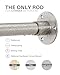 Crkmire Corner Shower Curtain Rod, Brushed Nickel [24