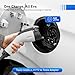 Level 1&2 EV Charger 16 Amp 110-240V 25ft Cable, Portable Electric Car Charger with NEMA 6-20 Plug NEMA 5-15 Adapter Adjustable Current Home Electric Vehicle Charging Stations for SAE J1772 EVs