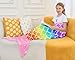 NikNio Mermaid Tail Blanket for Girls Soft Flannel Wearable Blanket Sleeping Snuggle Kids Christmas Gift Ideal 3-4 4-6 7-8 10-12 Rainbow Pattern