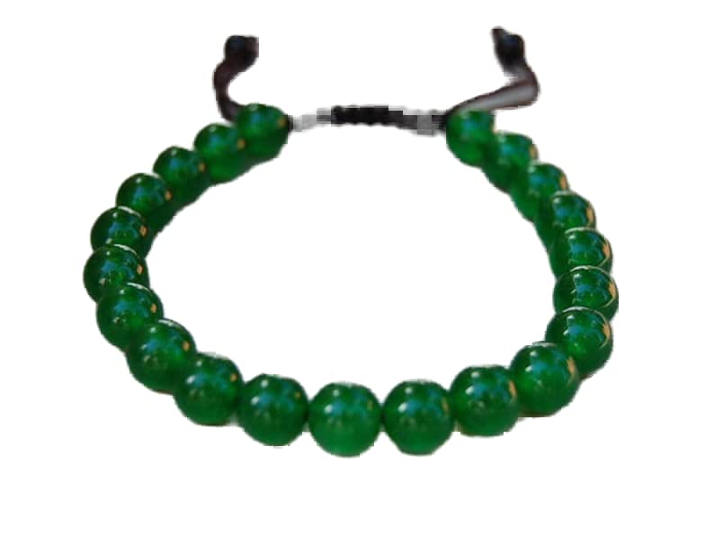 Bracelet en jade vert 8mm un cadeau de prospérité unique