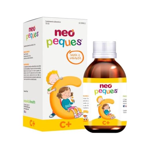 NEO PEQUES | 150 ml | Jarabe Infantil C+ a Base de Vitamina C y Zinc | Fortalece las Defensas y Favorece el Crecimiento en Niños | Delicioso Sabor Naranja