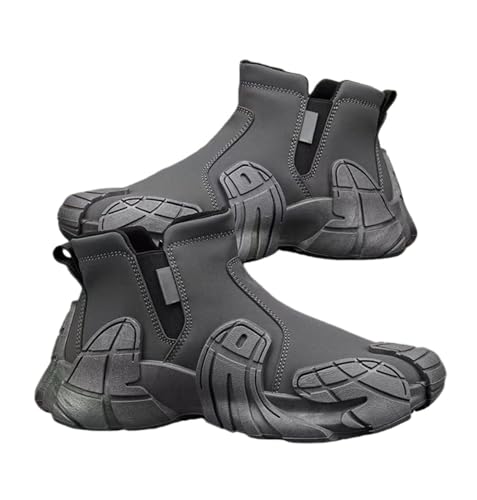 [ZYUZES] �����Y�p ���C�f�B���O�Ή� �n�C�J�b�g�u�[�c �h���݌v �v���e�N�^�[���� ����\�[�� �ϖ��� ����ɂ��� �o�C�N���s �c�[�����O �ʋΒʊw �A�E�g�h�A�ɂ��g���� �J�W���A�����C�_�[�u�[�c 24.5cm-28cm (�O���[,28.0 cm)