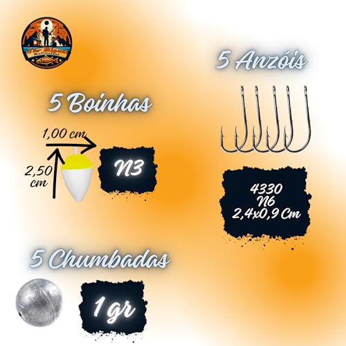 Kit pesca 2 Varas telescópica kit lambari isca maleta boia anzol