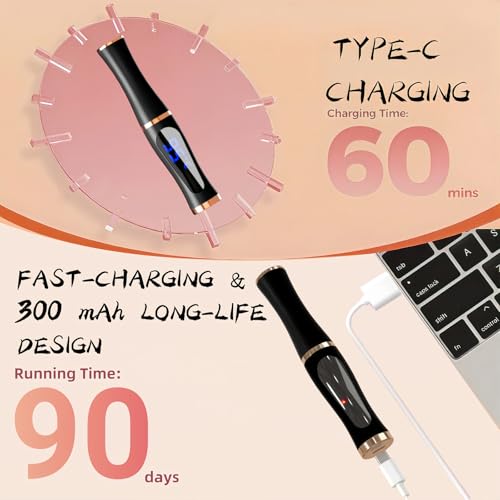 Recourbe-cils chauffant électrique rechargeable USB avec écran LED - 6