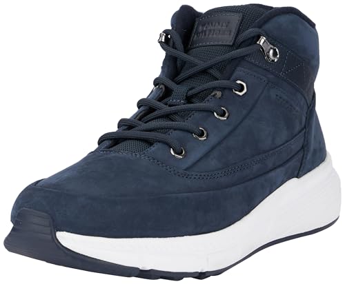 Tommy Hilfiger Herren Boots Warm Nubuck Hybrid aus Leder, Blau (Desert Sky), 46