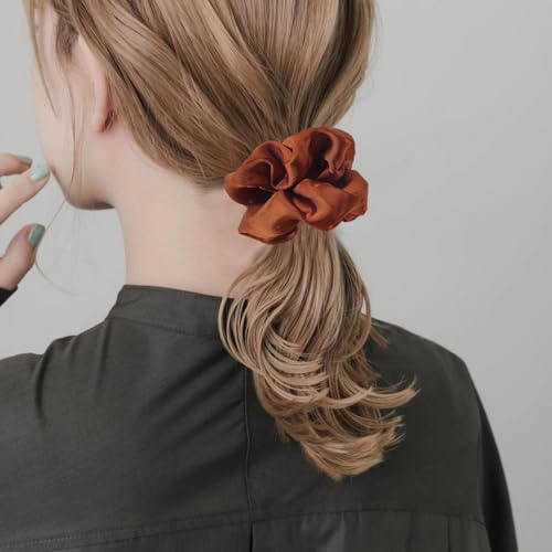 Image of Hair Scrunchies for Women - Hair Ties No Damage Both for Thick Hair or Thin Hair Curl Hair No Crease Scrunchies Ponytail Holder No Hurt Your Hair