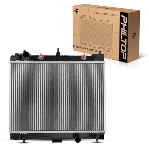 Image of Philtop Automotive Replacement Engine Radiator For 2006-2015 Yaris 2016,2019 Yaris Hatchback 2008-2014 Scion Xd Transmission Oil Cooler Included