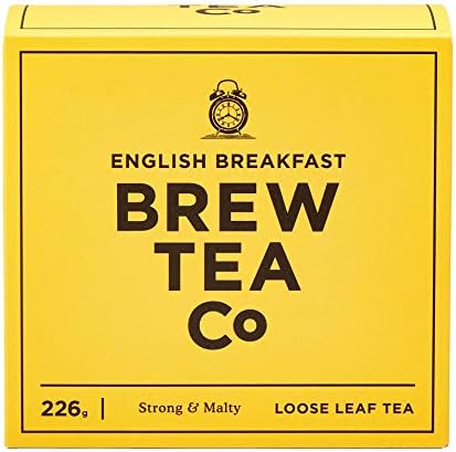 Brew Tea Co - English Breakfast Loose Leaf Tea - Strong and Malty - 226g