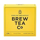 Brew Tea Co - English Breakfast Loose Leaf Tea - Strong and Malty - 226g