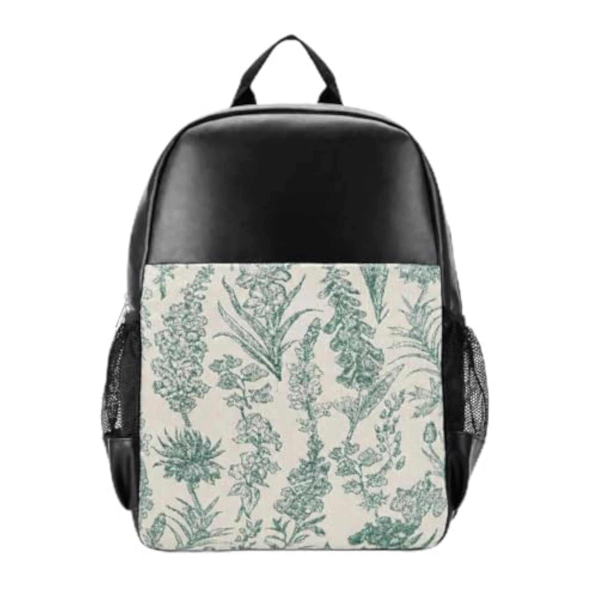 Wildlife Print PU Leather College & Travel Backpack