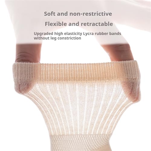 Anti-Slip Cartoon Baby Socks, Mesh Non-Skid Crew Socks with Grips for Infants, Toddlers, Girls, Boys, 5 Packs4