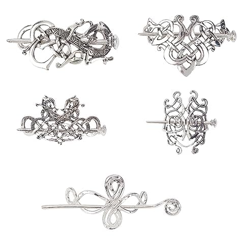 NICENEEDED Viking Celtic Hair Clips Set Cover