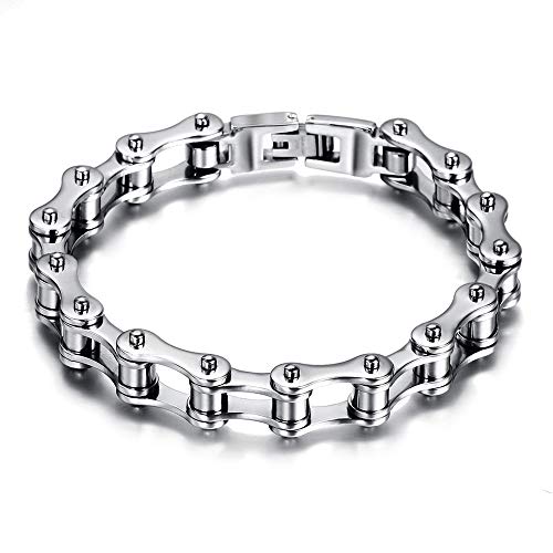 ZENSE - Gourmette chaîne de moto pour homme en acier inoxydable ZB0344