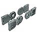 Kabelschlepp M1250 MB4 MTG Bracket Set 155mm Pitch, Open, Nylon 3.78" H, Silver