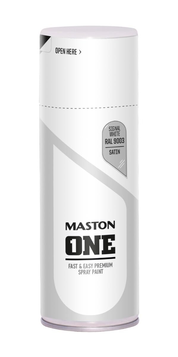 Maston Spray Paint One - Satin Signal White Ral9003 400Ml 6412490046354