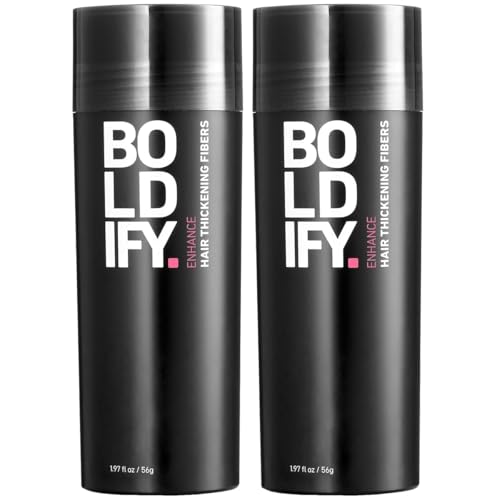 BOLDIFY Hair Fibers (2 x 56g) - Fill In Thinning and Fine Hair fo...